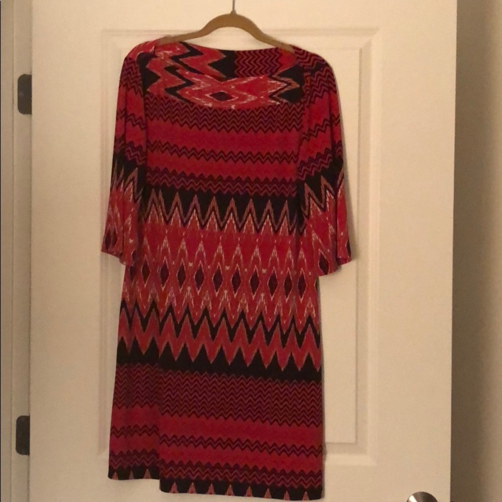 🌟Donna Morgan Boatneck Jersey Dress, Size 14